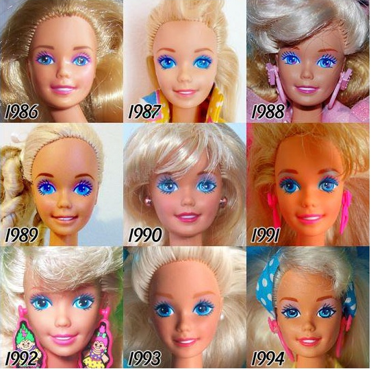 bup be Barbie thoi ky 86 94 - Quá trình phát triển của búp bê Barbie