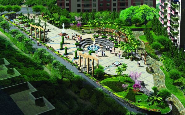 cong vien cay xanh tai Cheery 2 Apartment 600x373 - Dự án Gia Định Plaza – Quận 12