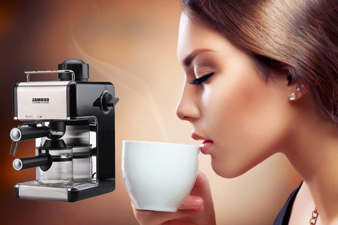 May pha ca phe espresso zamboo zb 68cf - Giá máy pha cà phê Espresso trên thị trường hiện có mắc không?