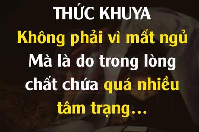 stt khong ngu muon phien - Stt đêm không ngủ được, mất ngủ đêm khuya buồn