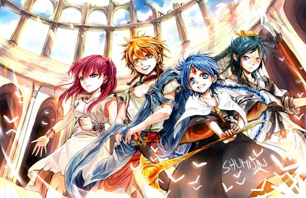 Top 10 bộ phim Anime phép thuật gây sốt fan cứng Magi The Labyrinth of Magic 600x388 - Top 10 bộ phim Anime phép thuật gây sốt fan cứng