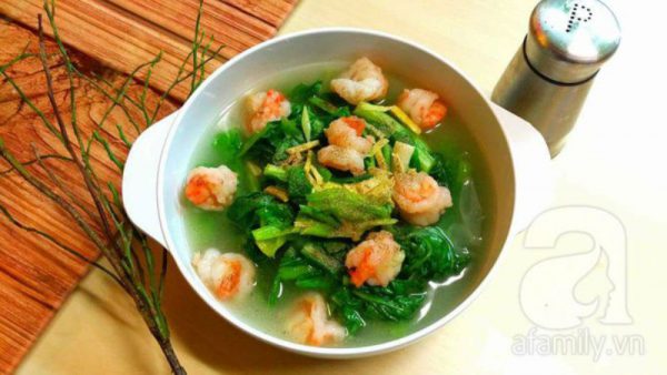 Cai be xanh xao tom kho 3 600x338 - Top 14 món ăn ngon chế biến từ tôm khô bạn nên biết