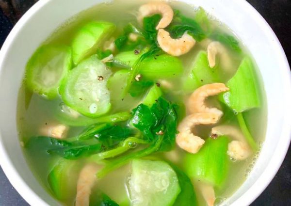 Canh muop mong toi tom kho 1 600x425 - Top 14 món ăn ngon chế biến từ tôm khô bạn nên biết