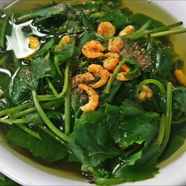 Canh rau ma nau tom kho 13 1 600x600 - Top 14 món ăn ngon chế biến từ tôm khô bạn nên biết